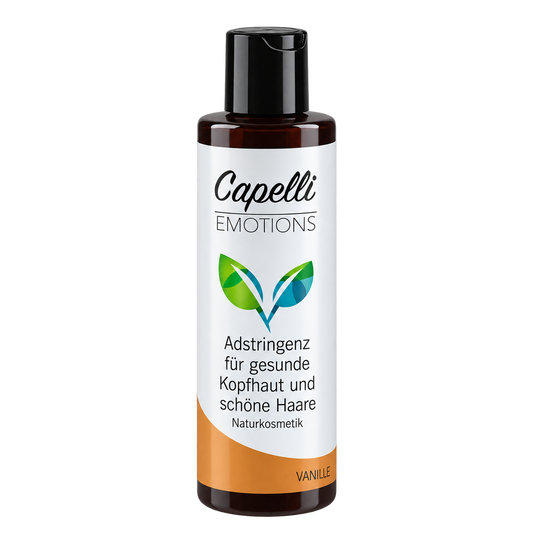 Capelli Emotions Adstringenz für gesunde Kopfhaut und schöne Haare Vanille, Produktfoto freigestellt