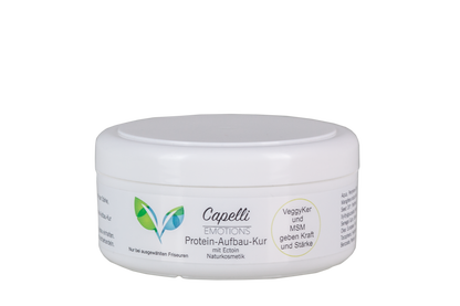 Capelli Emotions Protein-Aufbau-Kur, weißer Tiegel mit weißem Etikett