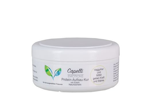 Capelli Emotions Protein-Aufbau-Kur, weißer Tiegel mit weißem Etikett